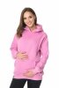 MijaCulture hoodie for pregnant women and breastfeedinf Molly  Baby Pink